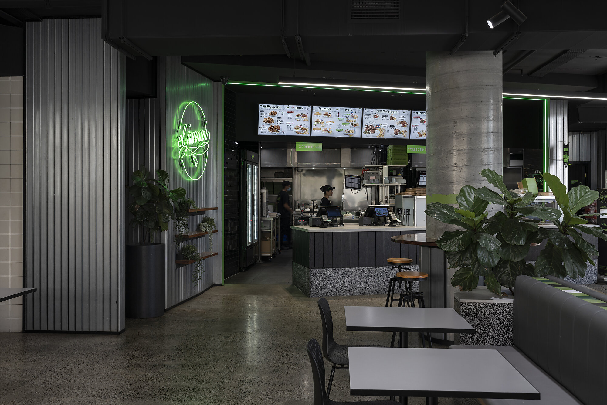 Interior photograph of El Jannah - Burwood by Stuart Hughes
